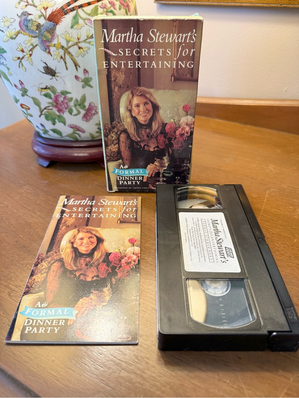 Martha Stewart Secrets for Entertaining Formal Dinner Party VHS 1988 Crown Video
